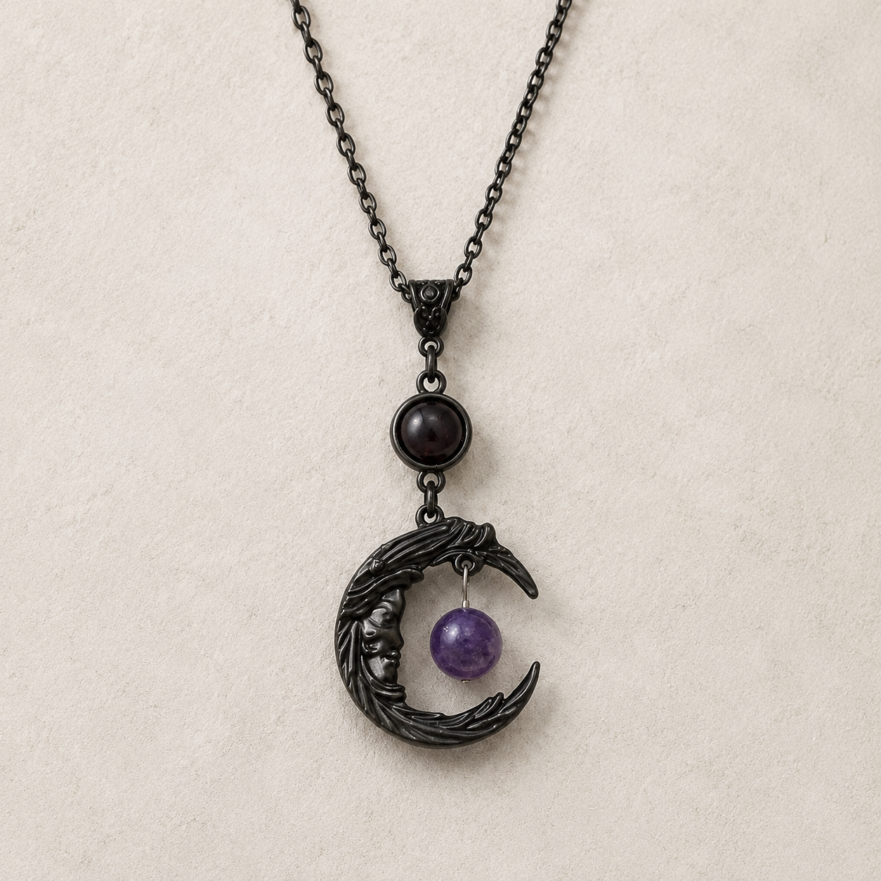Night Forest vintage necklace by OddJoy