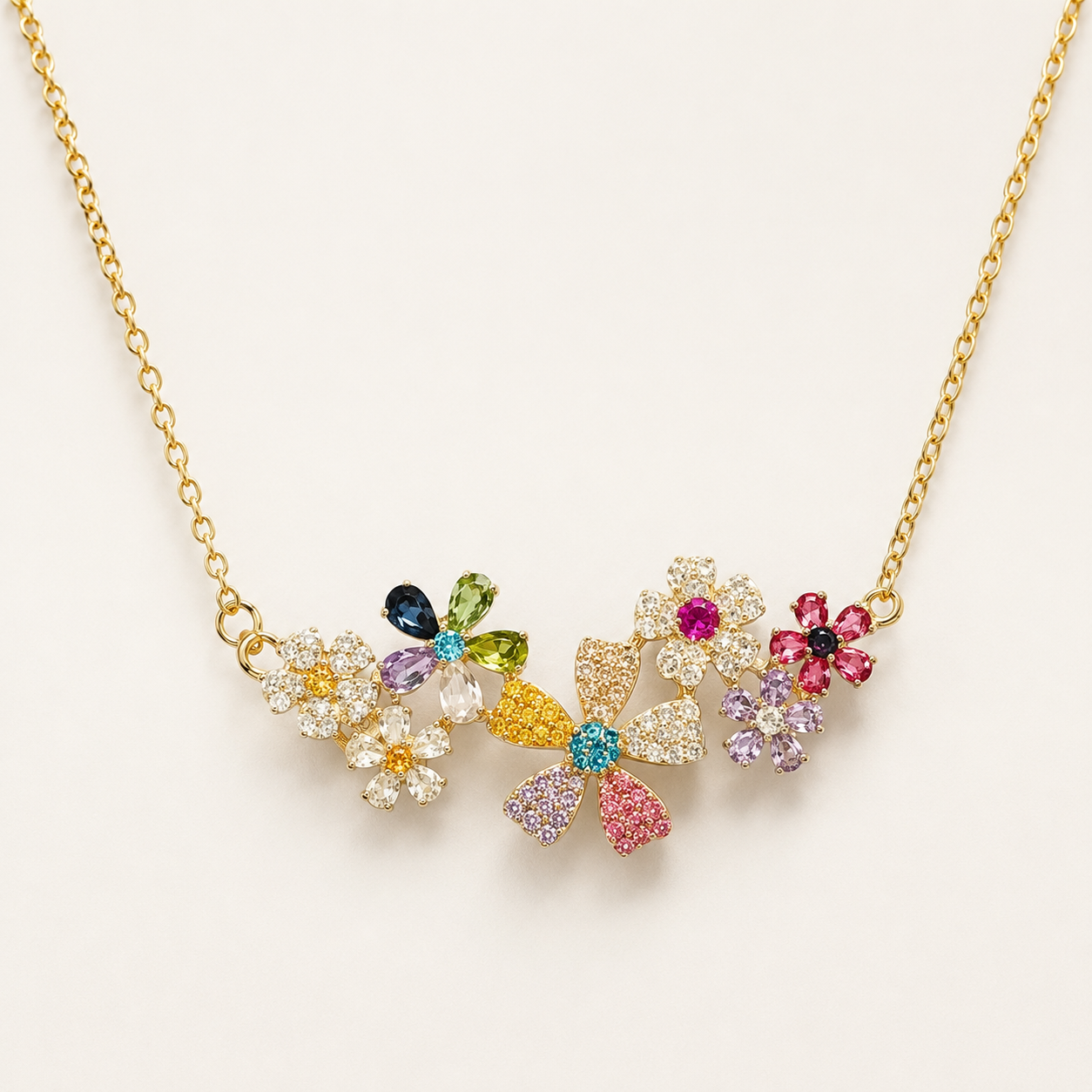 Flora Star Trails vintage necklace by OddJoy