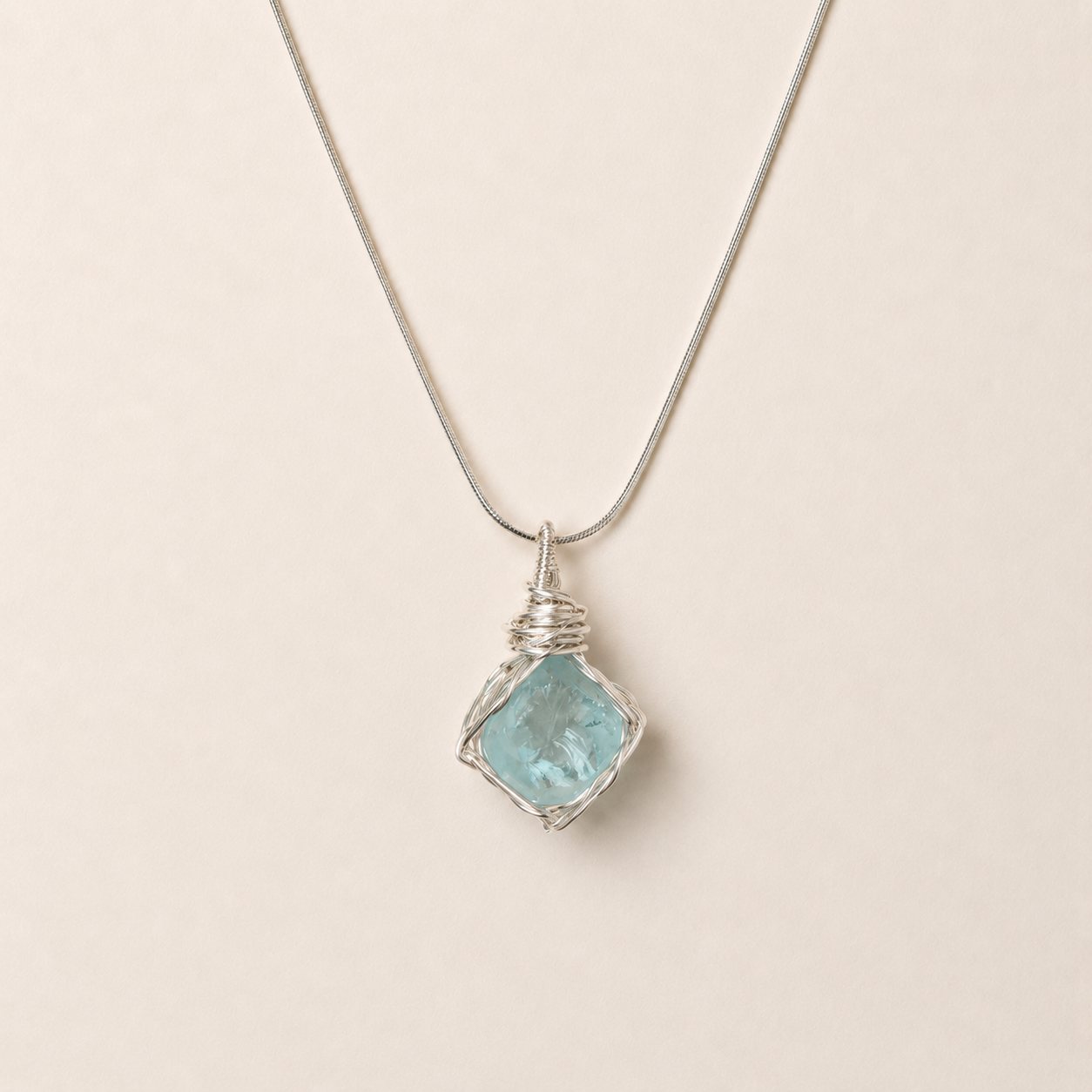 Fluorite Ghosting handmade necklace by OddJoy