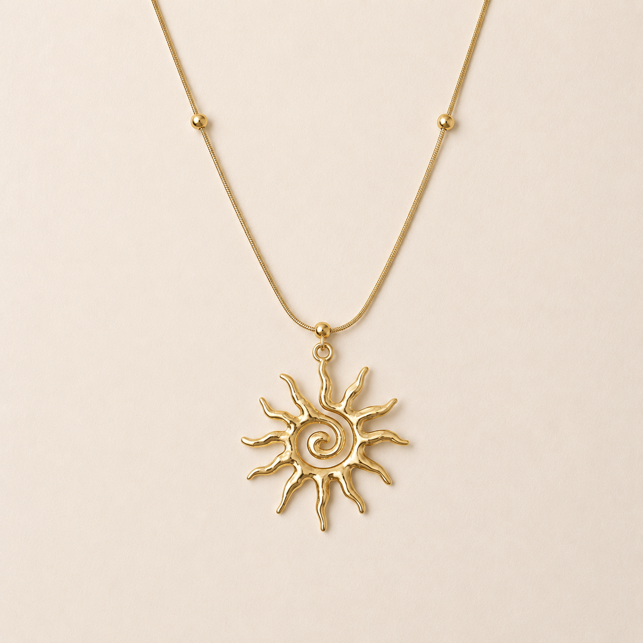 Sun of Fate vintage necklace by OddJoy
