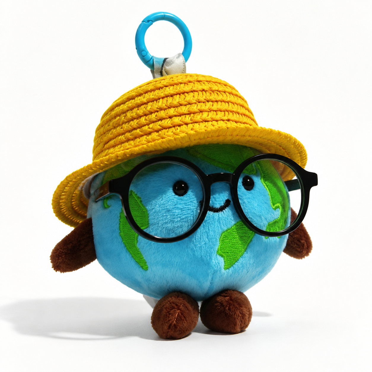 Earth Explorer with glasses bag charm by OddJoy
