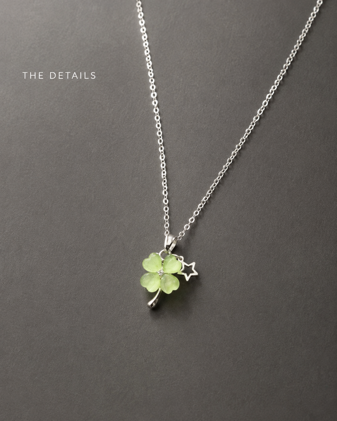 Lucky Clover Dew vintage necklace product detail