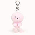Blush Jellyfish pink plush bag charm by OddJoy