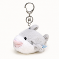 Grey Shark squeaky plush bag charm by OddJoy